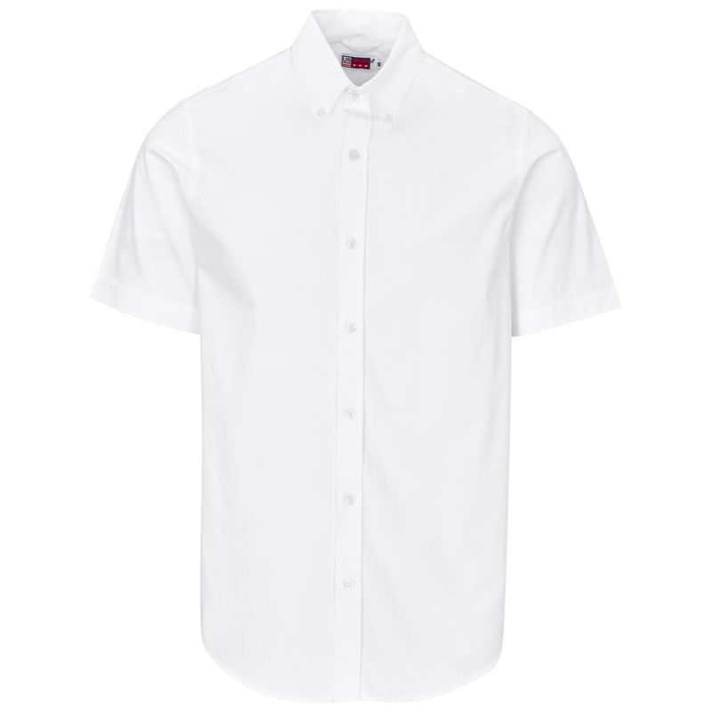 Mens Short Sleeve Brushed Cotton Twill Moderna Shirt - Image 2