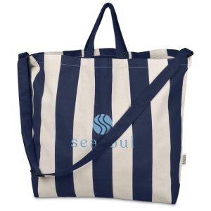 Okiyo Natsuri Recycled Cotton Canvas Large Beach Bag