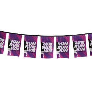Sublimated Single-Sided 110 gms Polyester Rectangle Bunting - 10m