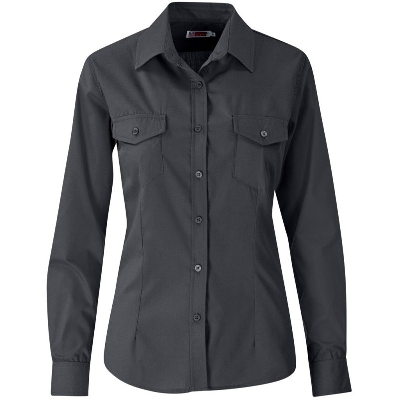 Ladies Long Sleeve Kensington Shirt - Image 5