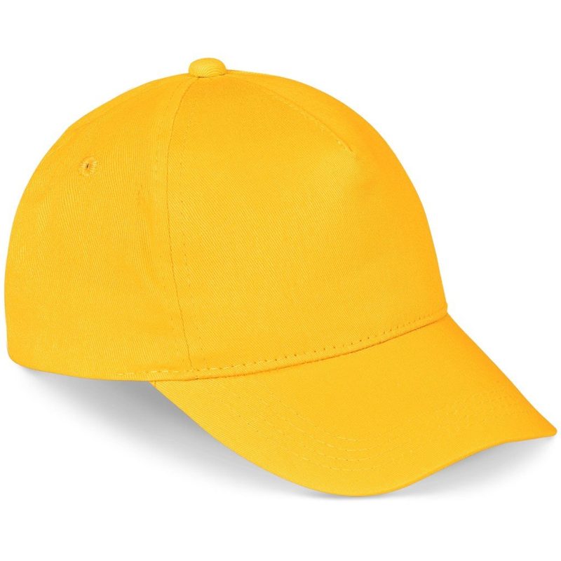 Piccolo Kids 5 Panel Cap - Yellow - Image 5