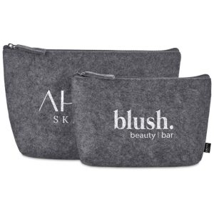Okiyo Kesho Recycled PET Felt Mini Cosmetic Bag