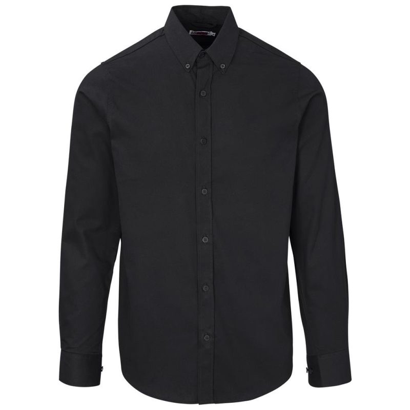 Mens Long Sleeve Cotton Twill Moderna Shirt - Image 3