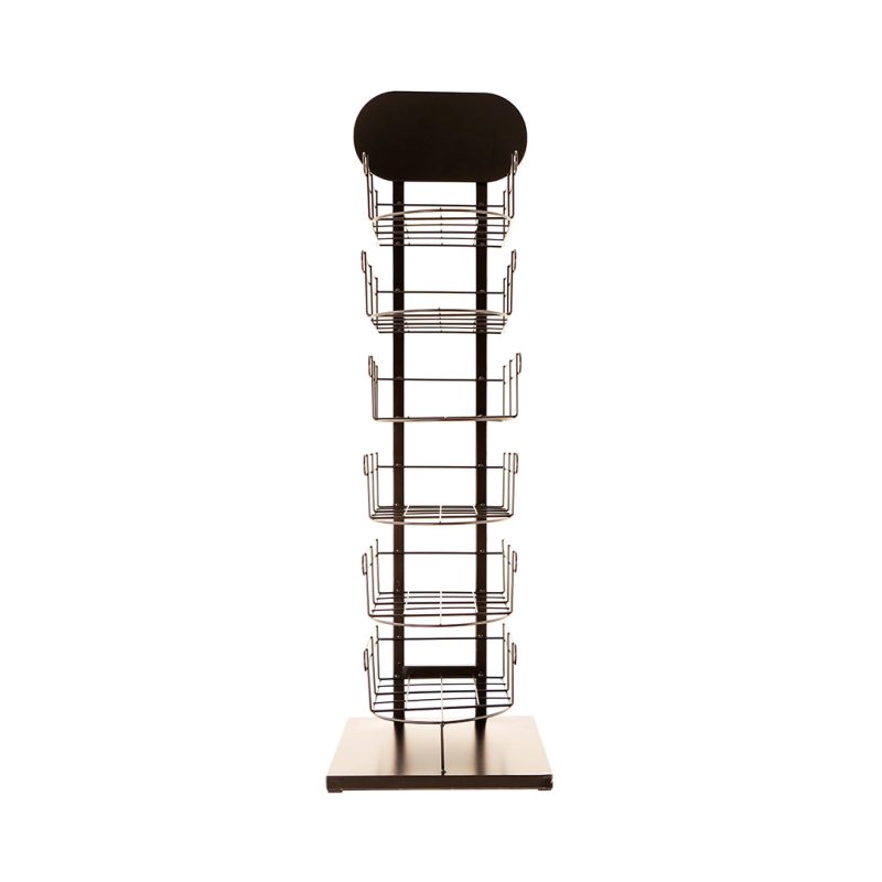 Black 6 Layer Hat Rack